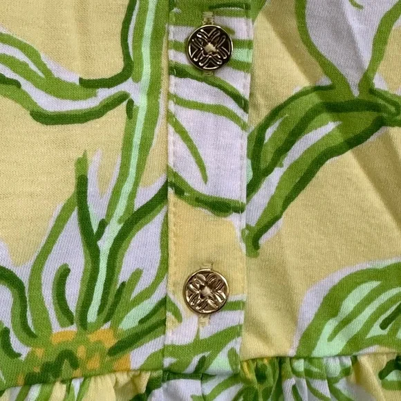 Lilly Pulitzer Yellow and Green Floral Midi Dress - Picture 10 of 14